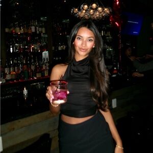 Princess Polly Black Crop Top